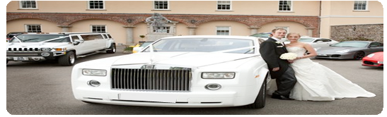 Rolls Royce White Wedding Car